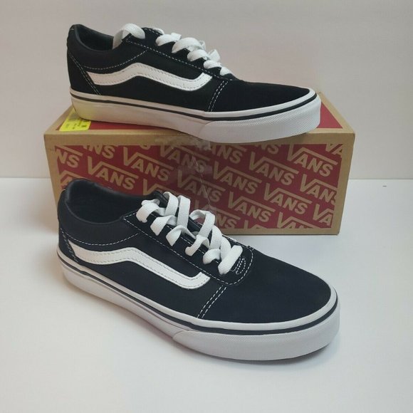 Vans Other - LAST CALL!! Vans Of The Wall Kids Ward VN0A38J9IJU Suede Black White Sneakers